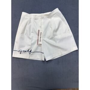 VTG NWT Elaine Benedict Golf Shorts White Women’s 12 Made in USA
